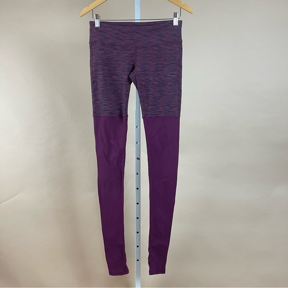 Alo Yoga Goddess Leggings High Rise Size Medium Tights Extra Long Ribbed Dance - Picture 1 of 8